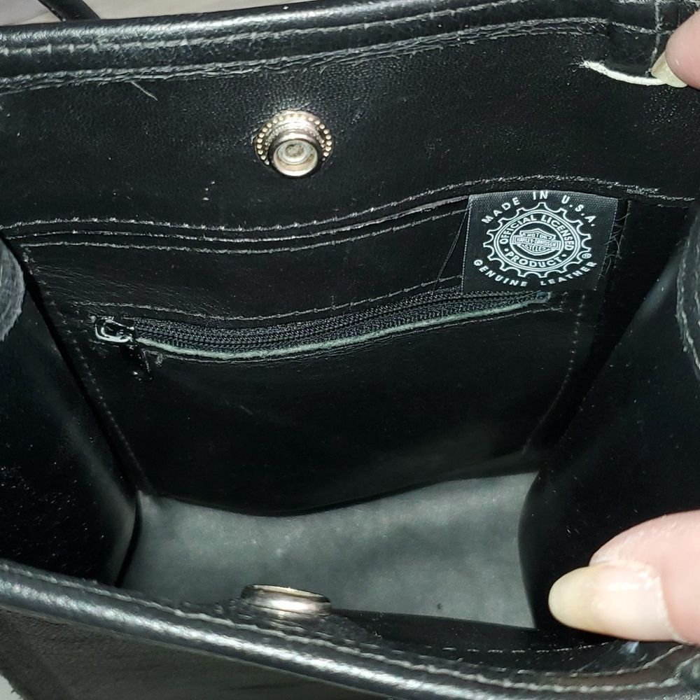 Harley-Davidson Vintage Rectangular Leather Purse - Picture 5 of 8